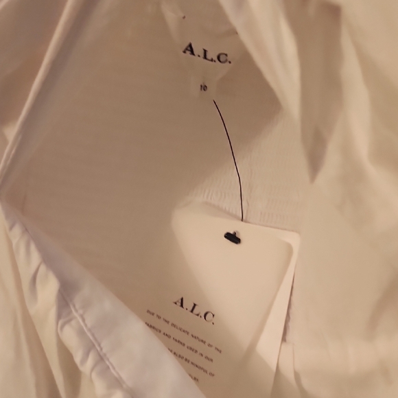 A.L.C. Aubrey White Dress Size 10 $550 - Picture 6 of 8